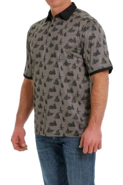 Men's Cinch Arenaflex Polo Shirt #MTK1841003 -Western men d81de8849dc23b59c11762feb7dd3491