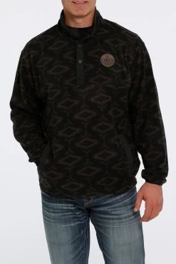 Men's Cinch Aztec Printed Polar Fleece Pullover #MWK1514015 -Western men db2b577d8c4b6c2c754ed0d5282f5229