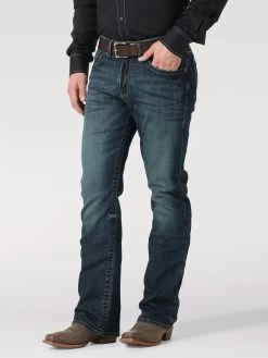 Men's Wrangler Rock 47 Slim Boot Jean #112317763 -Western men de9b8aff424e367f97945cee8fb8bedf