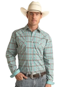 Men's Rough Stock Snap Front Shirt #RSMSOSRZDR