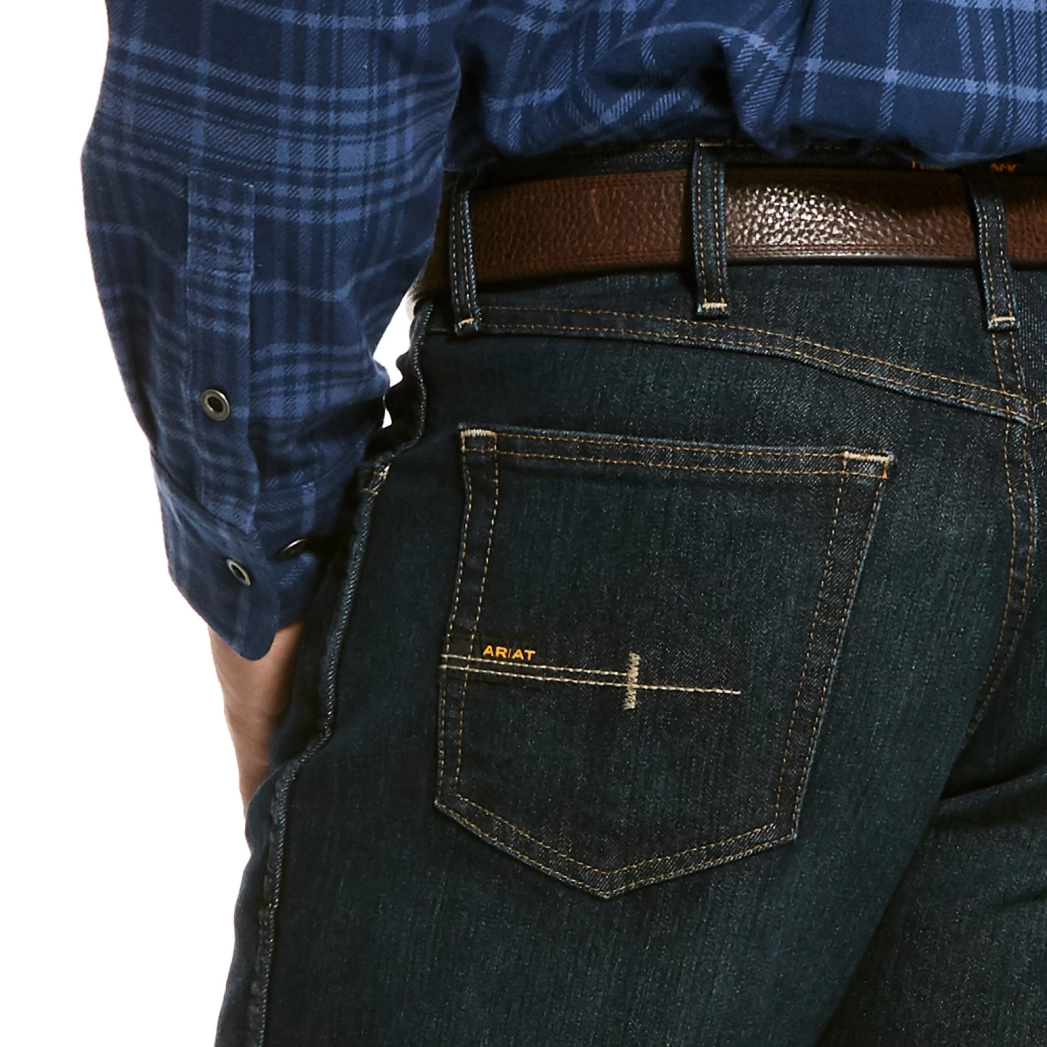 Men's Ariat M4 Relaxed DuraStretch Basic Stackable Straight Leg Jean #10027734 2 Men's Ariat M4 Relaxed DuraStretch Basic Stackable Straight Leg Jean #10027734 - Image 2