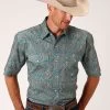 Men's Roper Snap Front Shirt #03-002-0225-4010BU