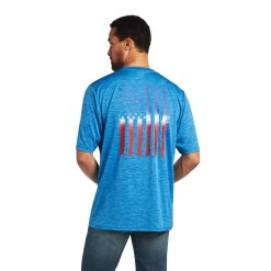 Men's Ariat Charger Vertical Flag T-Shirt #10040633