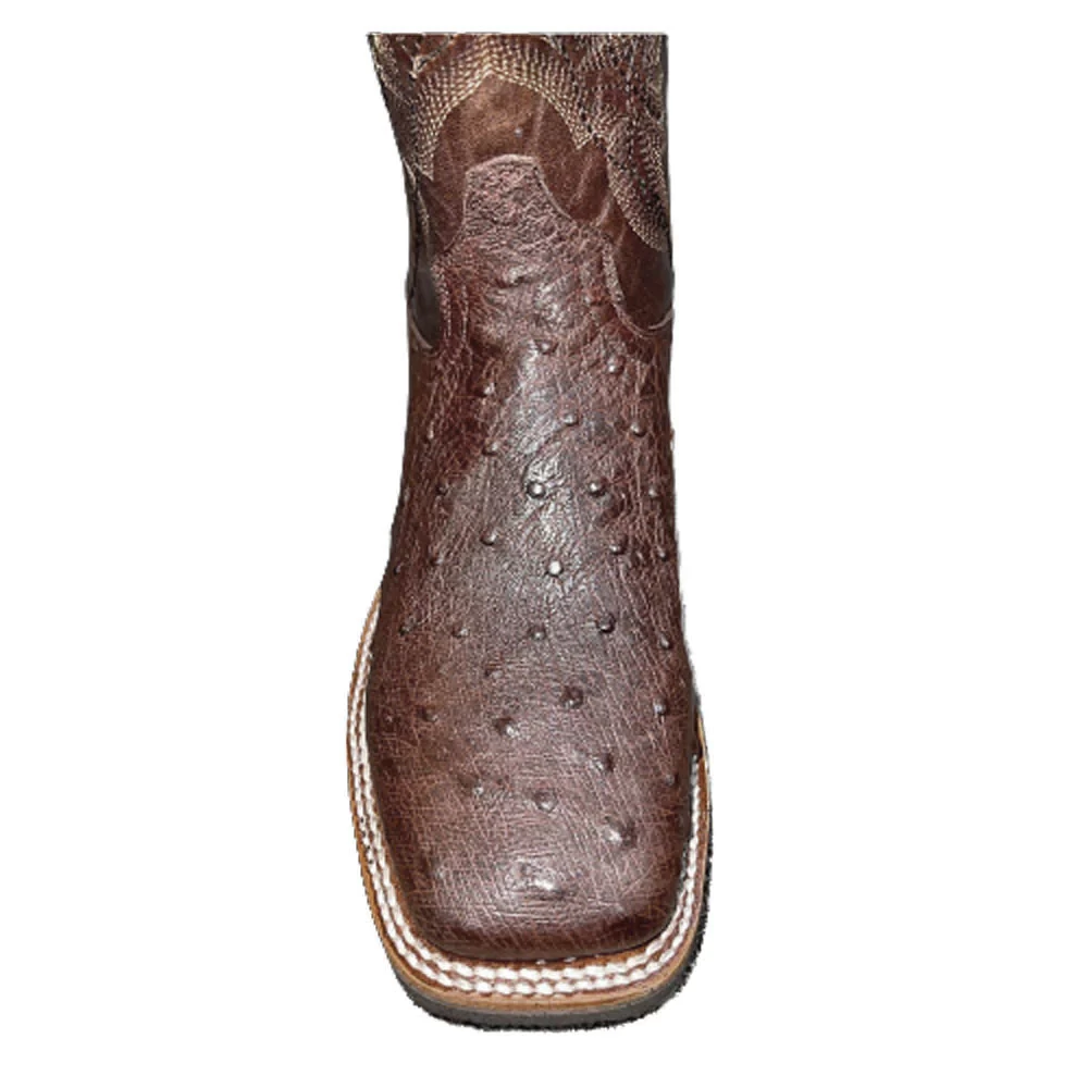 Men's Dan Post Dark Brown Ostrich Square Toe #DPP5711 3 Men's Dan Post Dark Brown Ostrich Square Toe #DPP5711 - Image 3