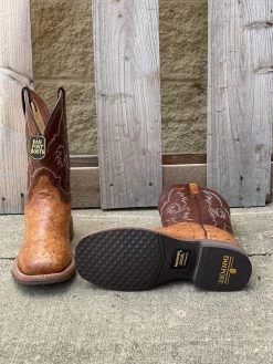 Men's Dan Post Tan Ostrich Square Toe #DPP5712 -Western men f36cb17bc059e857450c96822cf28ebc