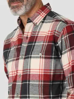 Men's Wrangler Rugged Button Down Shirt #112317314 -Western men f9b1fbcdb3435dee4d4cfdf82f359167