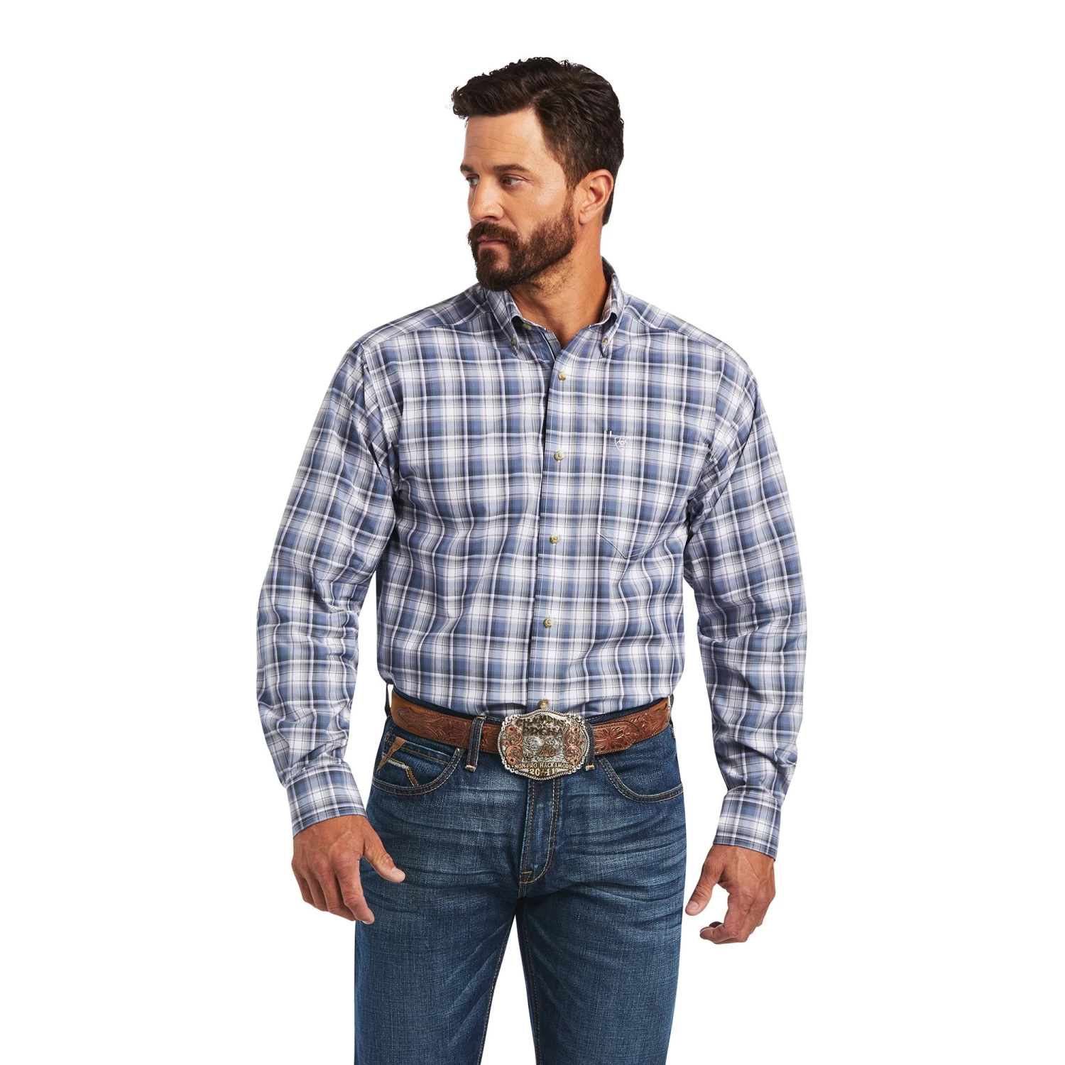 Men's Ariat Pro Series Bennet Classic Fit Button Down Shirt #10040730 1 Men's Ariat Pro Series Bennet Classic Fit Button Down Shirt #10040730