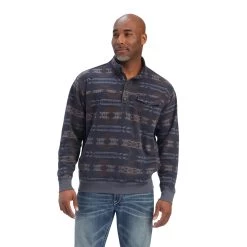 Men's Ariat Printed Overdyed Washed Sweater #10041691