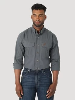 Men's Wrangler Riggs Button Down Shirt #112317240