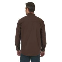 Men's Wrangler Riggs Workwear Flannel Lined Snap Front Shirt #3W526CBX (Big And Tall) -Western men rg 17fa 3W526CB hr 3 381cd4a7 04c5 48a3 b995 646ef7cc4f0e